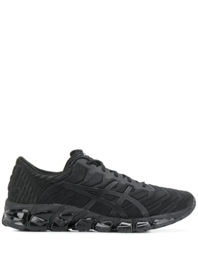 Asics Ridged Sole Lace-up Sneakers In Black