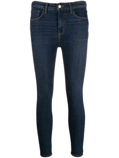 L Agence Margot High Rise Skinny In Blue