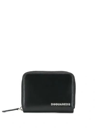 Dsquared2 Logo Plaque Wallet In Black