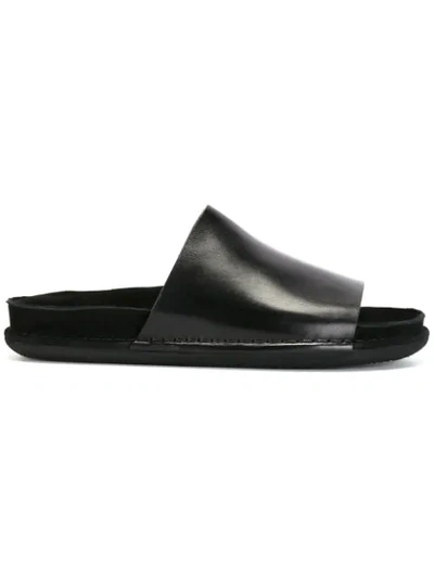 Ann Demeulemeester Classic Slider Sandals In Black