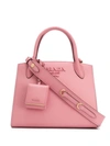 Prada Saffiano Leather Tote Bag - Pink