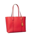 Tory Burch Perry Triple-compartment Tote Bag In Brilliant Red