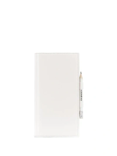 Mm6 Maison Margiela Pencil Wallet In T1003 White