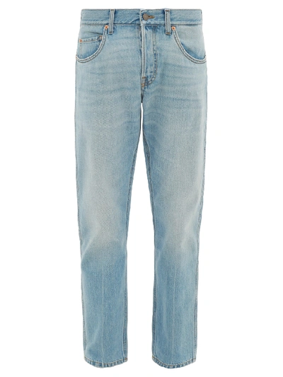 Gucci Band Straight-leg Jeans In Blue
