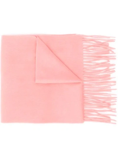 Mulberry Cashmere Scarf In Pink