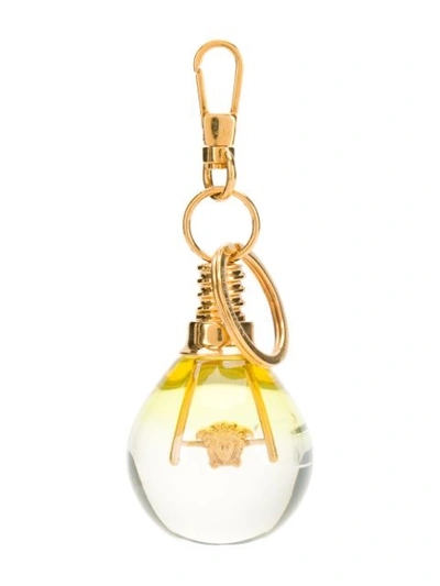 Versace Medusa Light Bulb Keyring In Gold