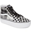 Vans Sk8-hi Platform Sneaker In Black/ Black/ White