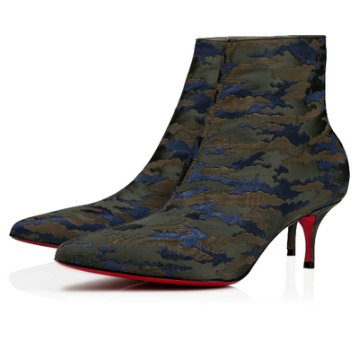 Christian Louboutin So Kate Camo Pointy Toe Bootie In Vosges