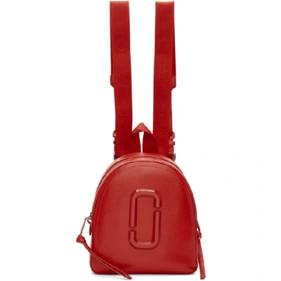 Marc Jacobs Red Dtm Pack Shot Backpack In 612 Geraniu