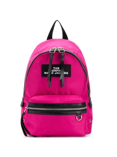 Marc Jacobs Medium Zipped Backpack In Pink