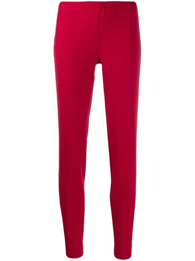P.a.r.o.s.h Stretch Fit Trousers In Red