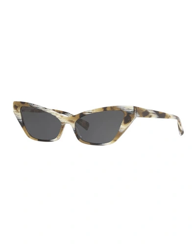 Alain Mikli Cat-eye Acetate Sunglasses In Brown