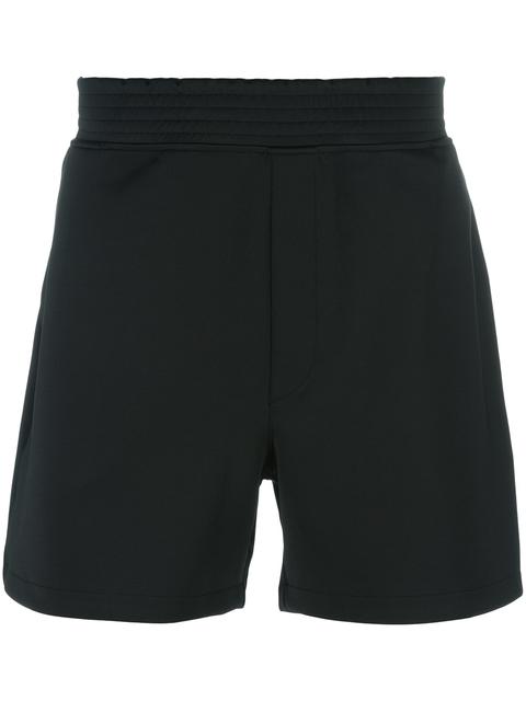 Versus Logo Patch Track Shorts In Black | ModeSens
