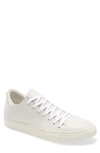 John Varvatos Men's Reed Leather Low-top Sneakers, Black In White
