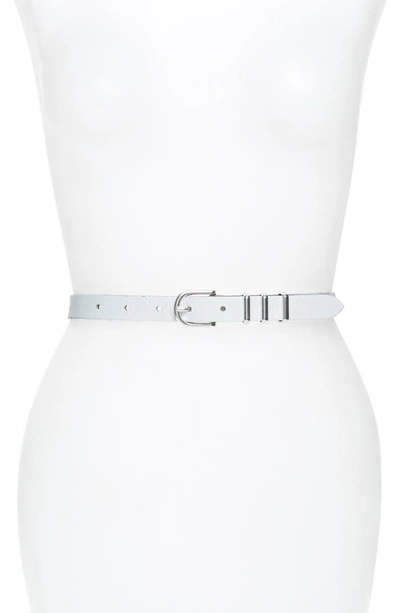 Rag & Bone Jet Leather Belt In White