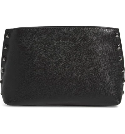 Ted Baker Jemira Bow Leather Clutch In Black