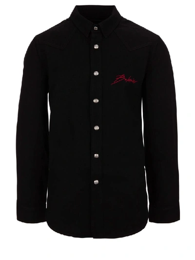 Balmain Paris Shirt In Black