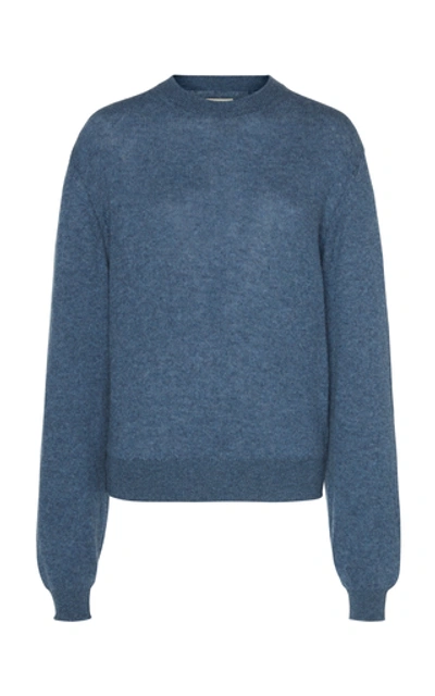 Khaite Viola Cashmere Sweater In Blue