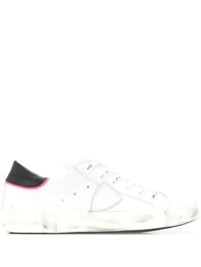 Philippe Model Women's Shoes Leather Trainers Sneakers Paris In White