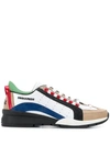 Dsquared2 Men's Shoes Leather Trainers Sneakers 551 In Multicolour