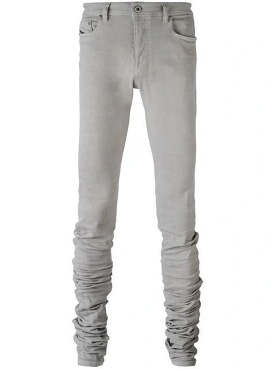 Diesel Black Gold Extended Leg Skinny Trousers - Grey