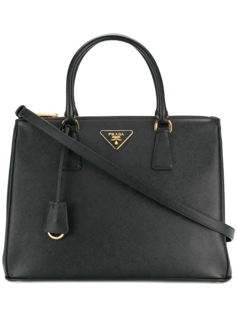 Prada Galleria Tote Bag In Black | ModeSens