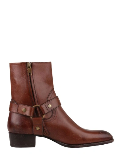 Saint Laurent Boots In Brown