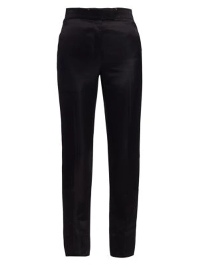 Helmut Lang Women's Satin Straight-leg Trousers In Black