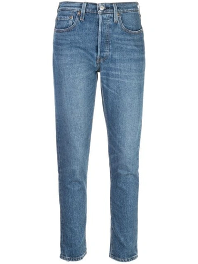 Levi's High Rise Skinny Jeans In Blue