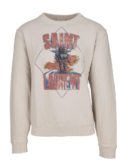 Saint Laurent Sweatshirt In White
