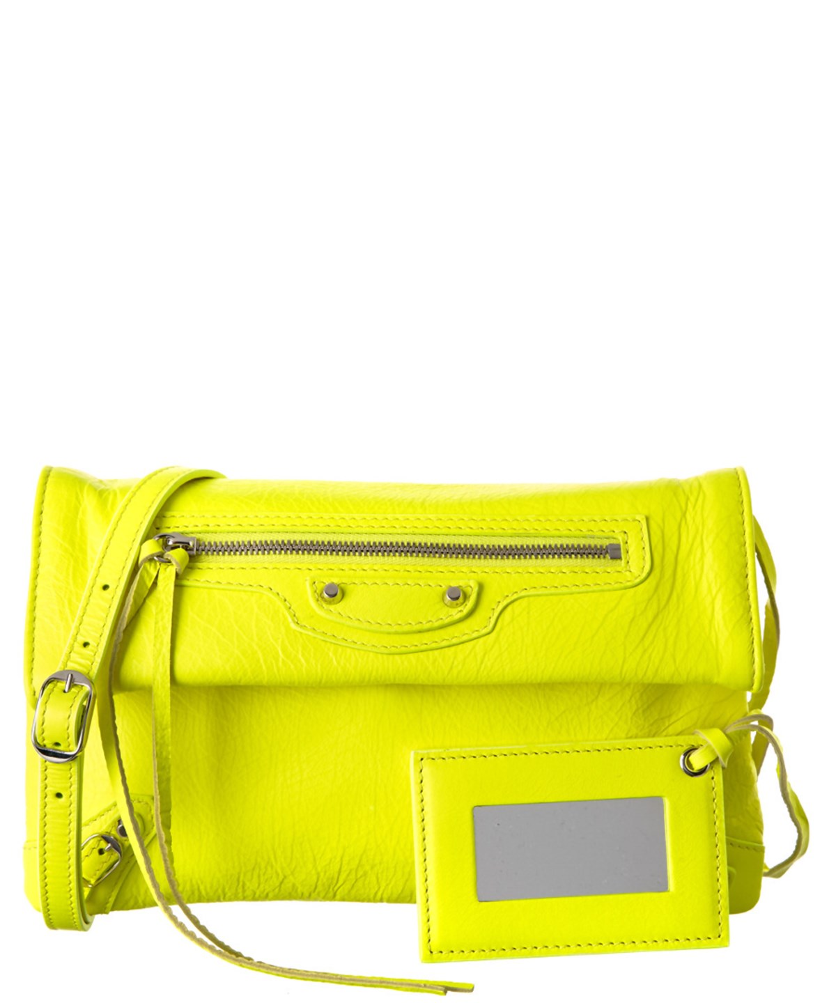Balenciaga Classic Mini Leather Envelope Clutch Bag' In Yellow ...