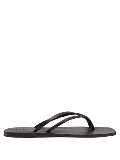 A.emery Benni Multi-strap Leather Sandals In Black