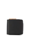 Mm6 Maison Margiela Compact Zipped Wallet In Black