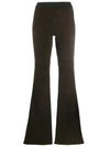P.a.r.o.s.h Flared Style Trousers In Brown