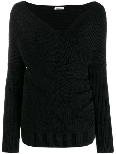 P.a.r.o.s.h Off The Shoulder Jumper In Black