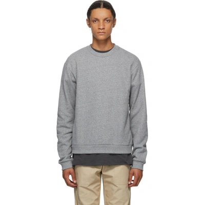 John Elliott Raglan-sleeve Crew-neck Sweatshirt In Gray