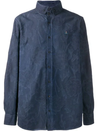 Vivienne Westwood All-over Motif Shirt In Blue