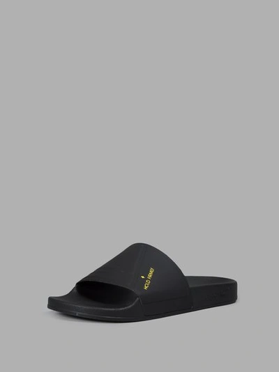 Raf Simons Adilette Slipper In Nero