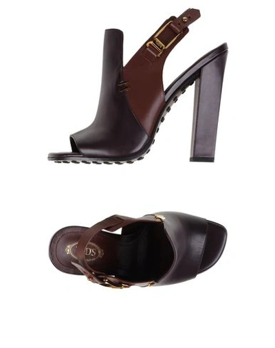 Tod's Sandals In Brown