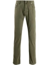 Jacob Cohen Straight Leg Jeans In Green