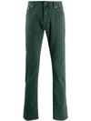 Jacob Cohen Straight Leg Denim Jeans In Green