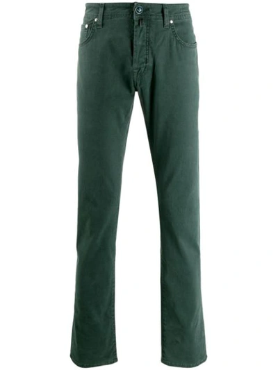 Jacob Cohen Straight Leg Denim Jeans In Green