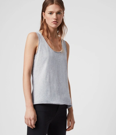 Allsaints Emelyn Cotton Tank In Gray