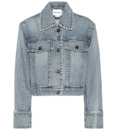Colovos Cropped Denim Jacket In Blue