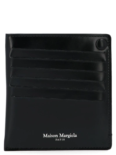 Maison Margiela Logo Cardholder In Black