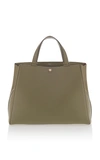 Valextra Brera Grande Tote In Green