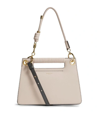 Givenchy Small Leather Whip Cross Body Bag In Storm Grey