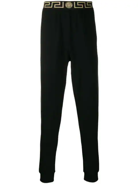 Versace Men's Iconic Tapered Gym Jogger Pants In Black | ModeSens