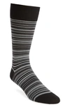 Cole Haan Multistripe Crew Socks In Tan