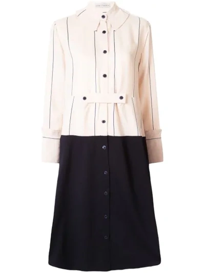 Palmer Harding Rise Oversized Panelled Shirtdress In Neutrals